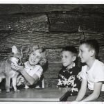 1941-1958 Roberts Pump Building Children with Fox
