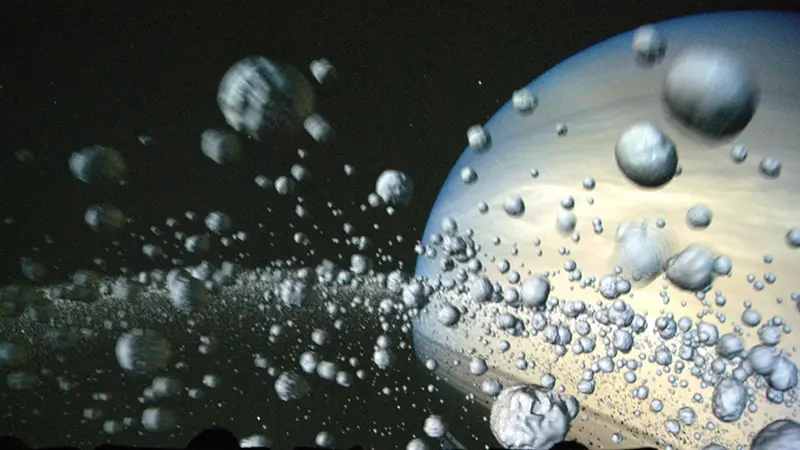 planetarium during astronomy show