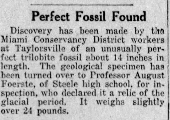 Caption: The Dayton Daily News April 30, 1919.